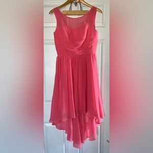 Alfred Angelo Coral Hi-Low Hem Prom/Event Gown Size 6 NWOT